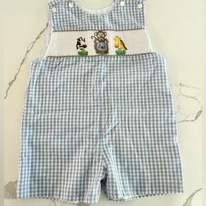 Smocked Zoo Shortall